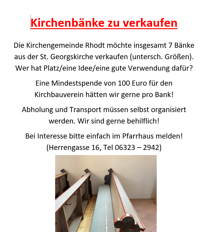 Kirchenbankverkauf