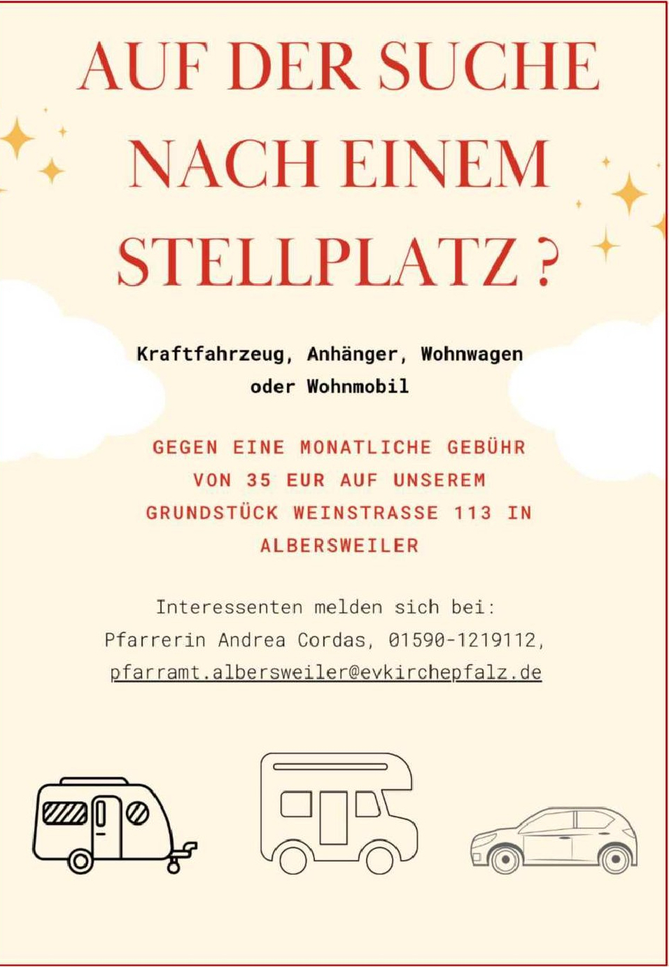 Parkplatz Gemeindehaus