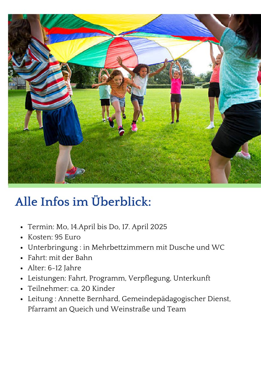 Kinderfreizeit Osterferien 2
