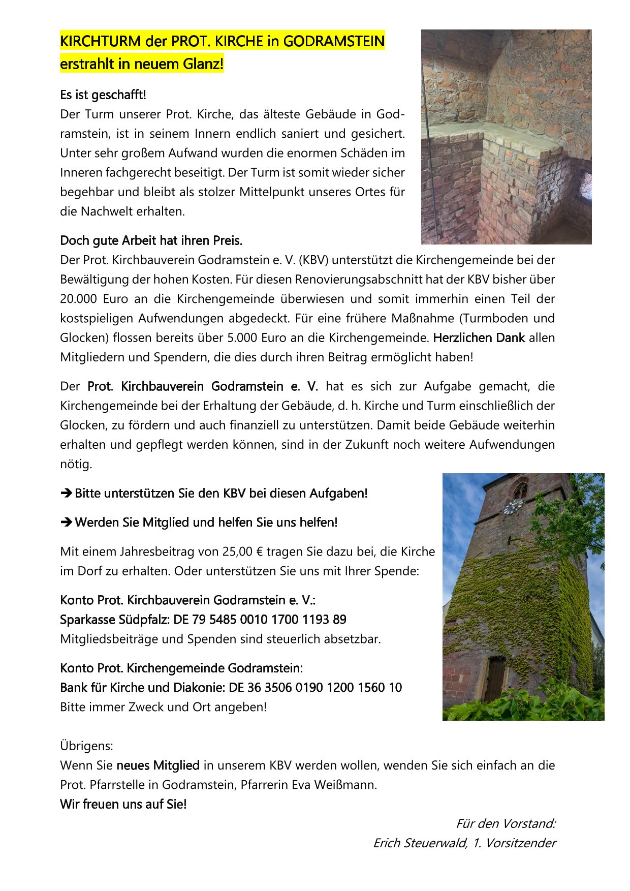 KIRCHTURM instandgesetzt 002 1