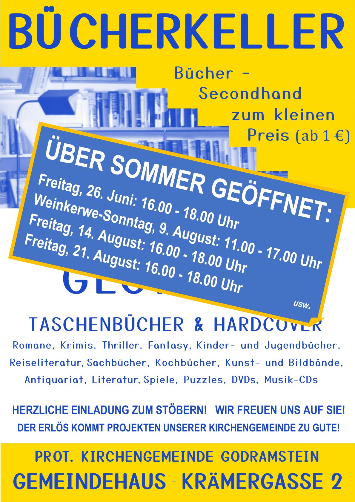 2026 Buecherkeller Weinkerwesonntag und Sommerpause 1